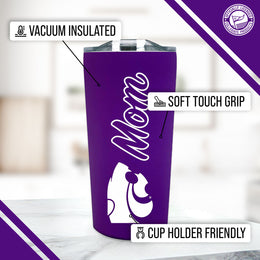 Kansas State Wildcats NCAA Stainless Steel Travel Tumbler for Mom - Purple