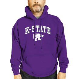 Kansas State Wildcats Adult Arch & Logo Soft Style Gameday Hooded Sweatshirt - Purple