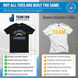 Los Angeles Chargers NFL Adult Gameday T-Shirt - Black