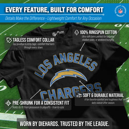 Los Angeles Chargers NFL Adult Gameday T-Shirt - Black