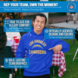 Los Angeles Chargers NFL Adult Gameday Hooded Sweatshirt - Royal