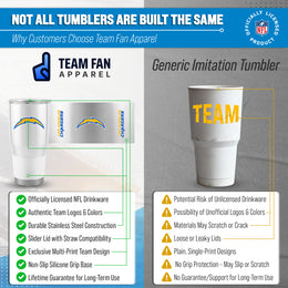 Los Angeles Chargers NFL 30oz Gameday Stainless Steel Tumbler - White