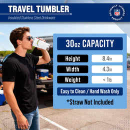 Los Angeles Chargers NFL 30oz Gameday Stainless Steel Tumbler - White