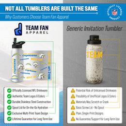 Los Angeles Chargers NFL 34Oz Native Quencher Water Bottle - White