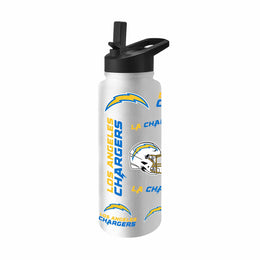 Los Angeles Chargers NFL 34Oz Native Quencher Water Bottle - White