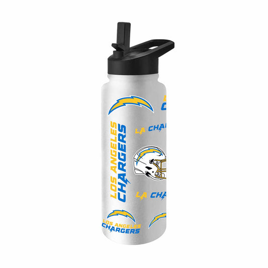 Los Angeles Chargers NFL 34Oz Native Quencher Water Bottle - White