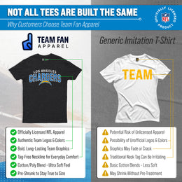 Los Angeles Chargers NFL Starting Fresh Short Sleeve Heather T-Shirt - Black