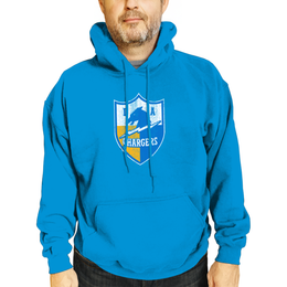 Los Angeles Chargers NFL Adult Unisex Modern Throwback Ultra Soft Fleece Hooded Sweatshirt - Light Blue