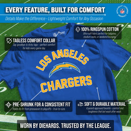 Los Angeles Chargers NFL Youth Gameday Football T-Shirt - Royal