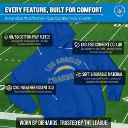 Los Angeles Chargers NFL Youth Gameday Hooded Sweatshirt - Royal