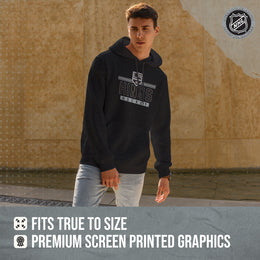 Los Angeles Kings NHL Adult Heather Charcoal True Fan Hooded Sweatshirt Unisex - Charcoal