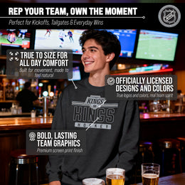 Los Angeles Kings NHL Charcoal True Fan Crewneck Sweatshirt - Charcoal