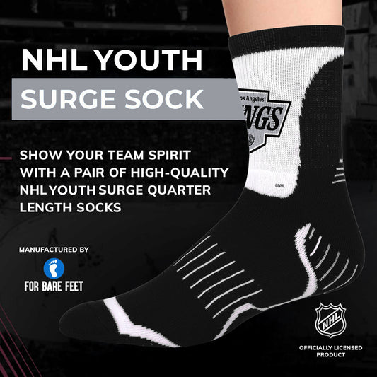 Los Angeles Kings NHL Youth Surge Socks - Black