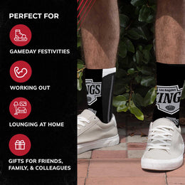 Los Angeles Kings Youth NHL Zoom Curve Team Crew Socks - Black