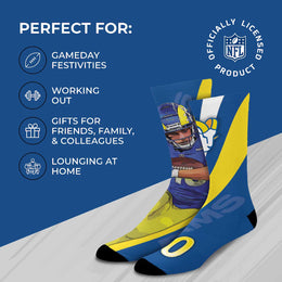 Los Angeles Rams NFL Adult Player Stripe Sock - Blue #10