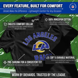 Los Angeles Rams NFL Adult Gameday T-Shirt - Black