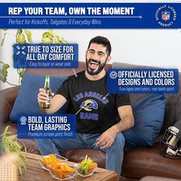 Los Angeles Rams NFL Adult Gameday T-Shirt - Black