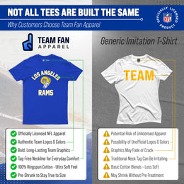 Los Angeles Rams NFL Adult Retro Gameday Unisex T-Shirt - Royal