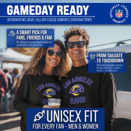 Los Angeles Rams NFL Adult Gameday Football Crewneck Sweatshirt - Black