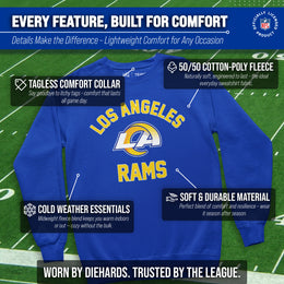 Los Angeles Rams NFL Adult Gameday Football Crewneck Sweatshirt - Royal