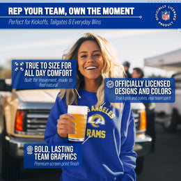 Los Angeles Rams NFL Adult Gameday Football Crewneck Sweatshirt - Royal