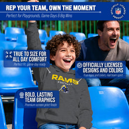 Los Angeles Rams NFL Youth Football Helmet Hood - Charcoal