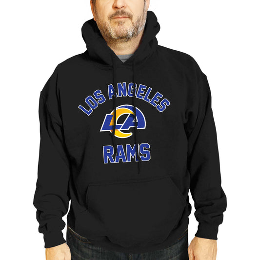 Los Angeles Rams NFL Adult Gameday Hooded Sweatshirt - Black