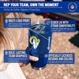 Los Angeles Rams NFL 30oz Gameday Stainless Steel Tumbler - Royal