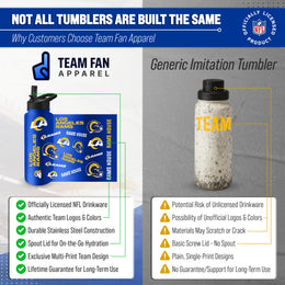 Los Angeles Rams NFL 34Oz Native Quencher Water Bottle - Royal