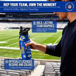 Los Angeles Rams NFL 34Oz Native Quencher Water Bottle - Royal