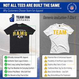 Los Angeles Rams NFL Starting Fresh Short Sleeve Heather T-Shirt - Black