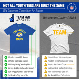 Los Angeles Rams NFL Youth Gameday Football T-Shirt - Royal