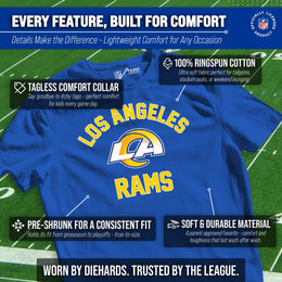 Los Angeles Rams NFL Youth Gameday Football T-Shirt - Royal