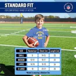 Los Angeles Rams NFL Youth Gameday Football T-Shirt - Royal