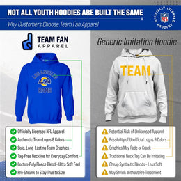 Los Angeles Rams NFL Youth Gameday Hooded Sweatshirt - Royal