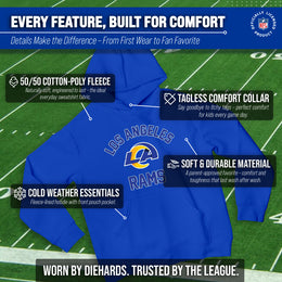 Los Angeles Rams NFL Youth Gameday Hooded Sweatshirt - Royal