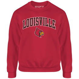 Louisville Cardinals Adult Arch & Logo Soft Style Gameday Crewneck Sweatshirt - Red