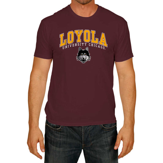 Loyola Chicago Ramblers NCAA Adult Gameday Cotton T-Shirt - Maroon
