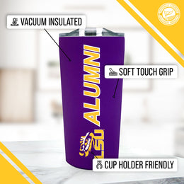LSU Tigers Collegiate Stainless Steel Travel Tumbler for Alumni - Purple