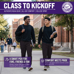 LSU Tigers NCAA Men’s University Cloud Jersey Performance Jogger Pants with Drawstring Waistband - Black Heather