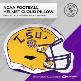 LSU Tigers NCAA Helmet Super Soft Football Pillow - Gold