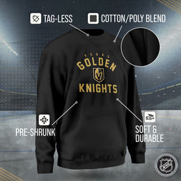 Las Vegas Golden Knights Adult NHL Gameday Crewneck Sweatshirt - Black
