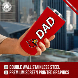 Louisville Cardinals NCAA Stainless Steel Travel Tumbler for Dad - Red