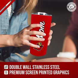 Louisville Cardinals NCAA Stainless Steel Travel Tumbler for Mom - Red