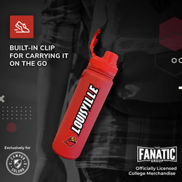 Louisville Cardinals NCAA Stainless Steel Water Bottle - Red