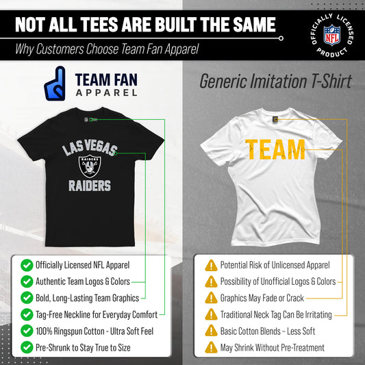 Las Vegas Raiders NFL Adult Gameday T-Shirt - Black