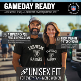 Las Vegas Raiders NFL Adult Gameday T-Shirt - Black
