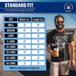 Las Vegas Raiders NFL Adult Retro Triangle Unisex T-Shirt - Black