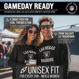 Las Vegas Raiders NFL Adult Gameday Football Crewneck Sweatshirt - Black