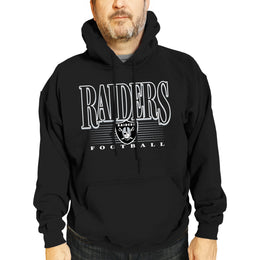 Las Vegas Raiders NFL Adult Unisex Overtime Blueprint Soft Fleece Hooded Sweatshirt - Black